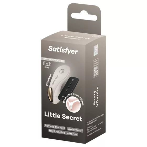 Satisfyer Little Secret - nositelné vibrační kalhotky (bílé)