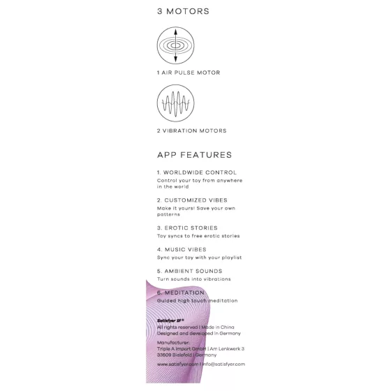 Satisfyer Pro 2 Gen4 - aplikací řízený stimulátor klitorisu s tlakovými vlnami (modrý)