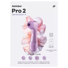   Satisfyer Pro 2 Gen4 - Aplikací řízený stimulátor klitorisu s tlakových vln (fialový)