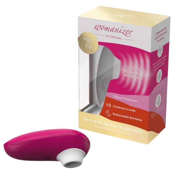 Womanizer Mini - vzduchový stimulátor klitorisu (červený)