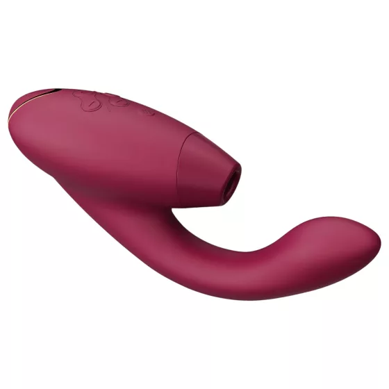 Womanizer Duo 2 - vibrátor na G-bod a klitoris - 2v1 - červený