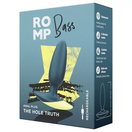 ROMP - anální vibrátor - vodotěsný - zelený
