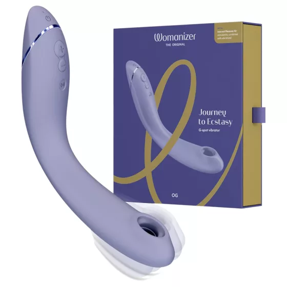 Womanizer OG - vibrátor na G-bod s tlakovými vlnami 2v1 - dobíjecí - fialový
