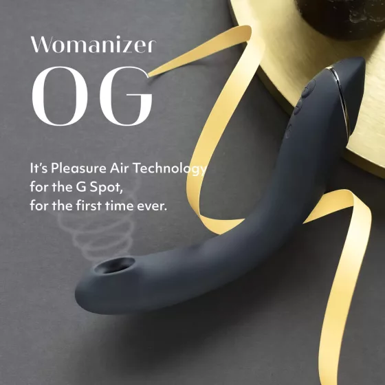 Womanizer OG - dobíjecí vibrátor 2v1 s tlakovou stimulací - černý