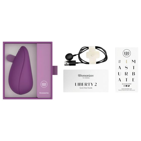 Womanizer Liberty 2 - bezdotykový stimulátor klitorisu (fialový)