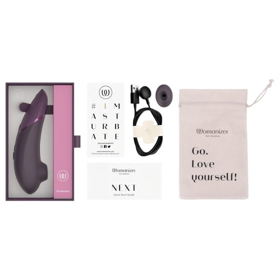 Womanizer Next - stimulátor klitorisu - bezdotykový, nabíjecí - fialový