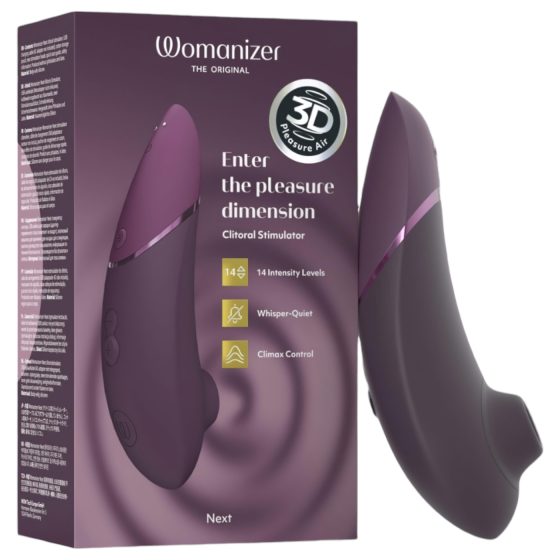 Womanizer Next - stimulátor klitorisu - bezdotykový, nabíjecí - fialový