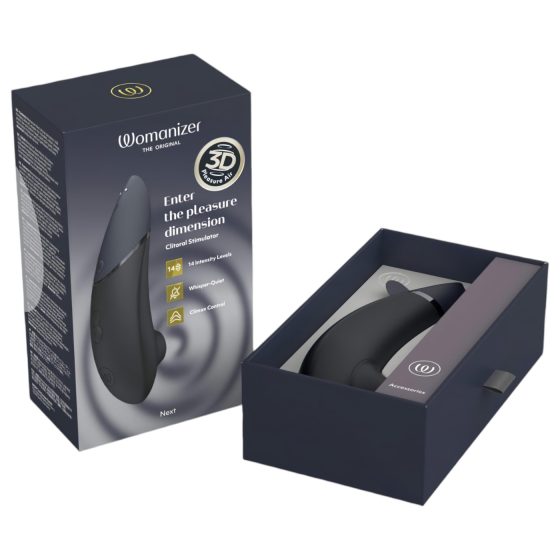 Womanizer Next - dobíjecí, vzduchový stimulátor klitorisu (černý)