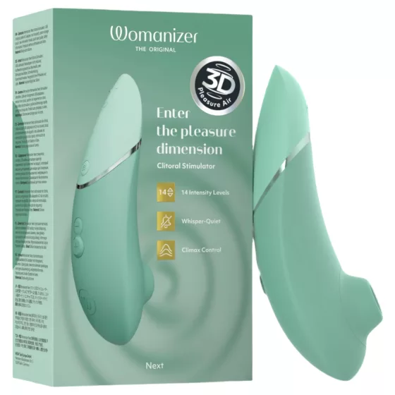 Womanizer Next - akumulátorový, vzduchovými vlnami stimulující vibrátor na klitoris (šalvějová barva)