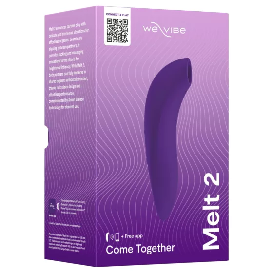 We-Vibe Melt 2 - vibrační stimulátor klitorisu s tlakové vlny ovládaný aplikací (fialový)