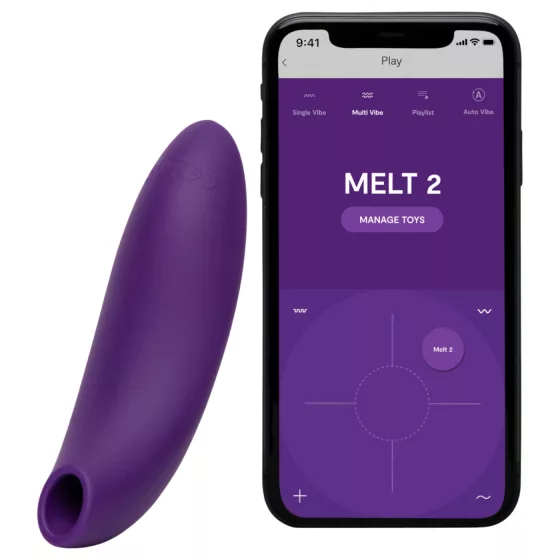 We-Vibe Melt 2 - vibrační stimulátor klitorisu s tlakové vlny ovládaný aplikací (fialový)
