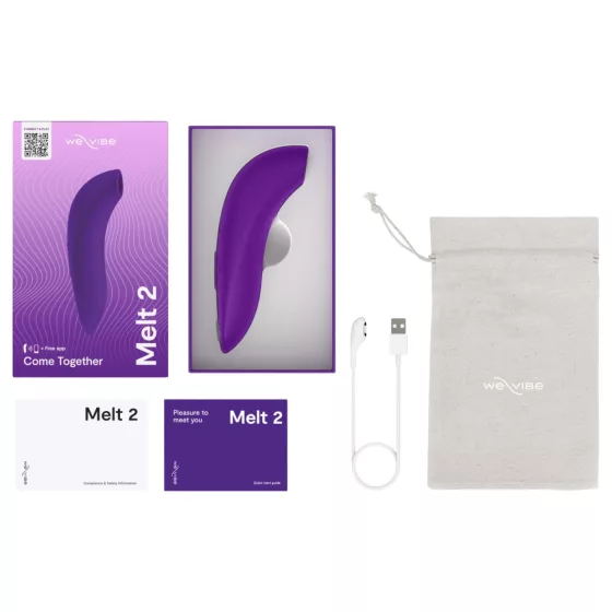 We-Vibe Melt 2 - vibrační stimulátor klitorisu s tlakové vlny ovládaný aplikací (fialový)