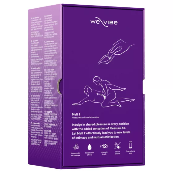 We-Vibe Melt 2 - vibrační stimulátor klitorisu s tlakové vlny ovládaný aplikací (fialový)