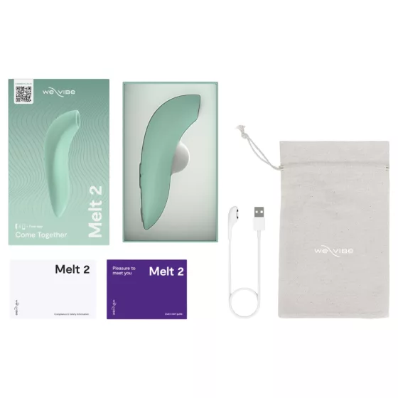 We-Vibe Melt 2 - Vzduchový stimulátor klitorisu ovládaný aplikací (tyrkysový)