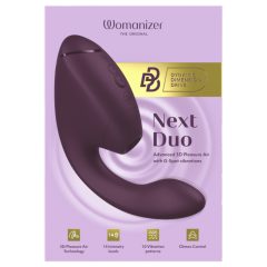   Womanizer Next Duo - vibrátor na bod G a klitorální stimulátor - fialový