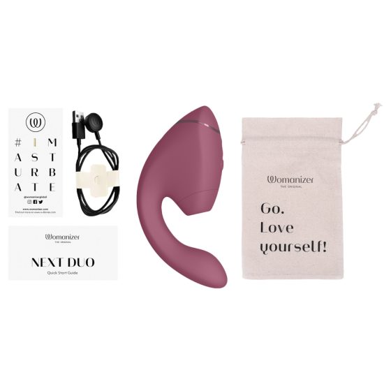 Womanizer - vibrátor na G-bod a klitoris 2v1 - růžová