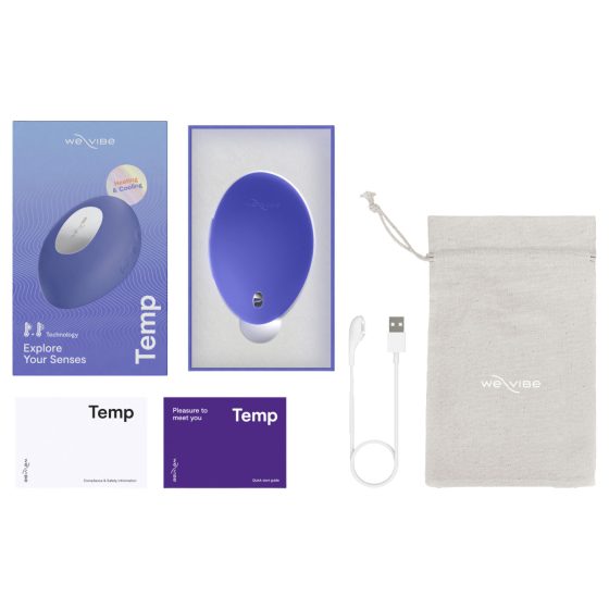 We-Vibe Temp - chladicí a hřejivý stimulátor klitorisu (modrý)