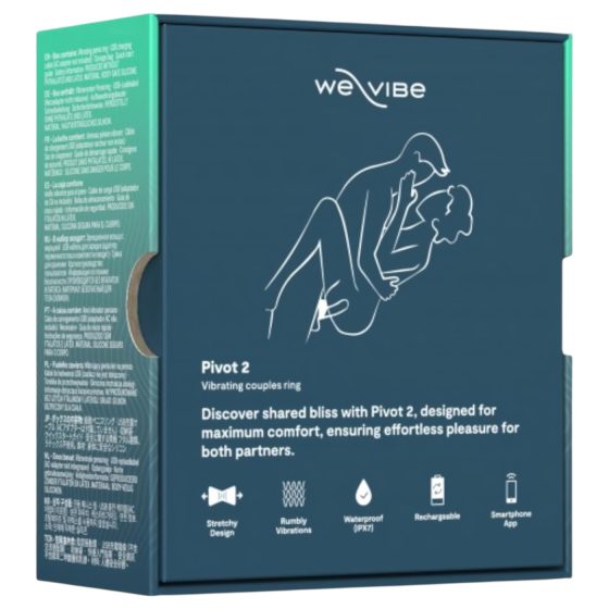 We-Vibe Pivot 2 - chytrý vibrační erekční kroužek - modrý