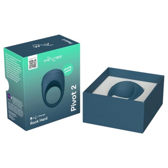 We-Vibe Pivot 2 - chytrý vibrační erekční kroužek - modrý