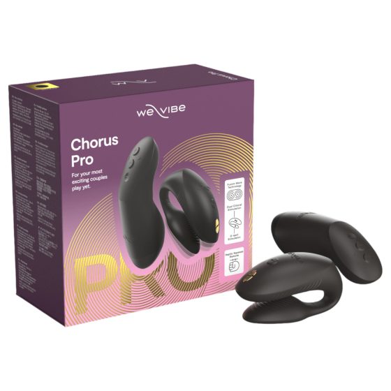 We-Vibe Chorus Pro - párový vibrátor - chytrý, s dálkovým ovládáním - černý