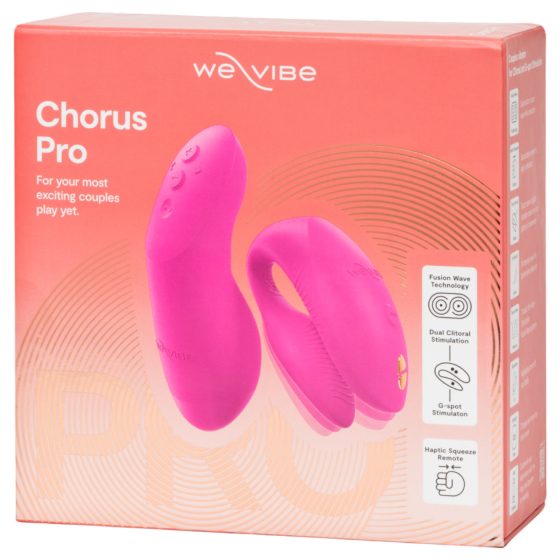 We-Vibe Chorus Pro - párový vibrátor - chytrý, na dálkové ovládání - růžový