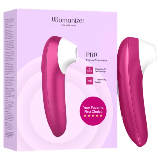 Womanizer Pro - stimulátor klitorisu s tlakovými vlnami (růžový)