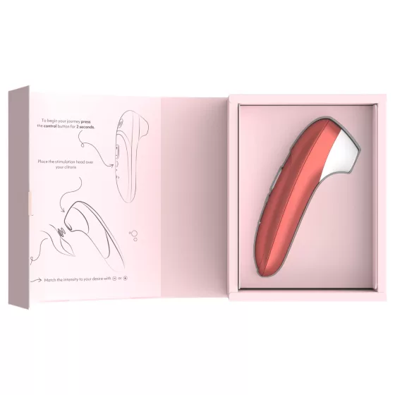 Womanizer Pro - stimulátor klitorisu s tlakových vln (červený)