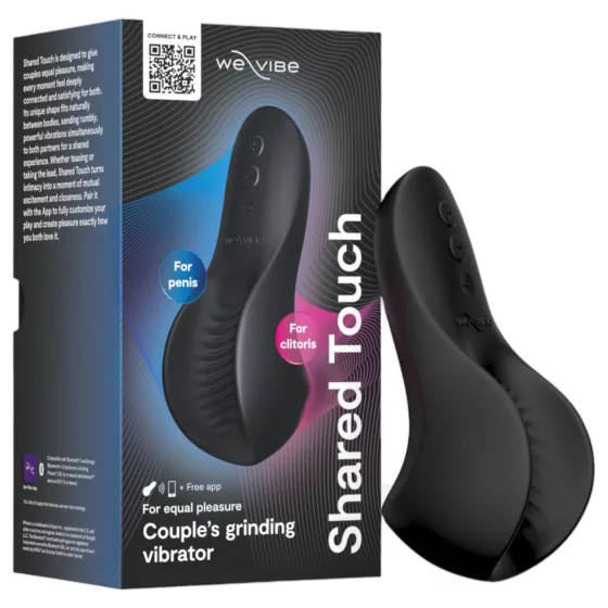 We-Vibe Shared Touch - chytrý párový vibrátor (černý)