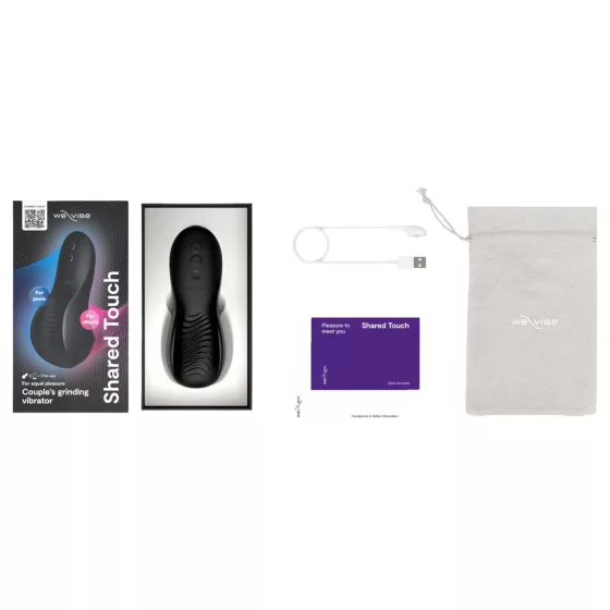 We-Vibe Shared Touch - chytrý párový vibrátor (černý)