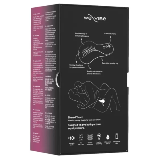 We-Vibe Shared Touch - chytrý párový vibrátor (černý)