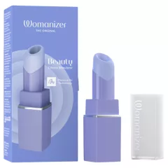   Womanizer Beauty - stimulátor klitorisu s tlakovými vlnami ve tvaru rtěnky (fialový)