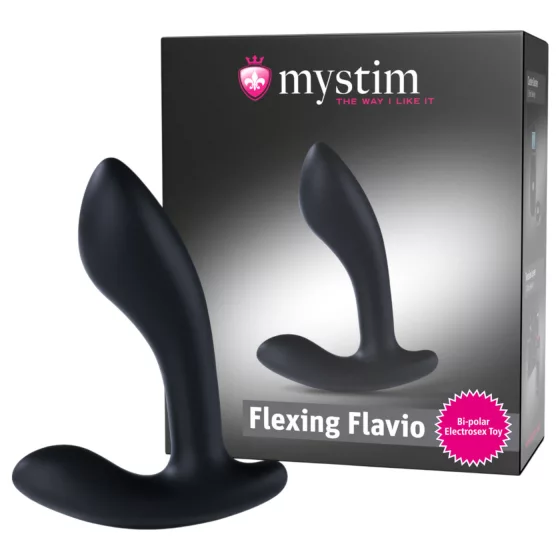 mystim Flexing Flavio - elektro prostata vibrátor (černý)