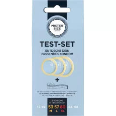   Mister Size Test-Set - zkušební sada kondomů s měřicí páskou (3 ks)