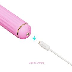   Magic Stick - vibrátor s vyměnitelnými nástavci (růžový)