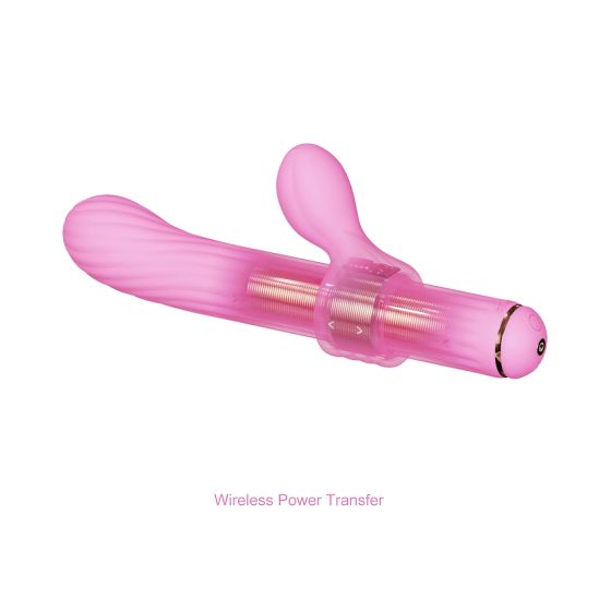 Magic Stick - vibrátor s vyměnitelnými nástavci (růžový)