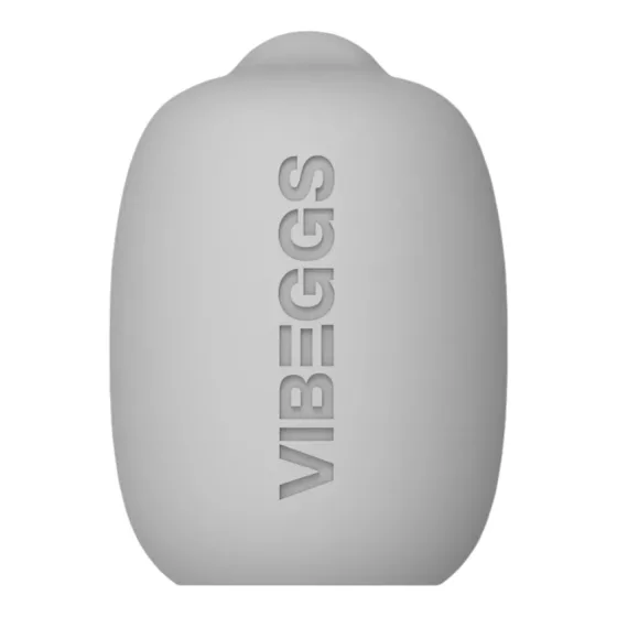 VIBEGGS Twisty Tongues - vibrační vajíčkový masturbátor (bílý)