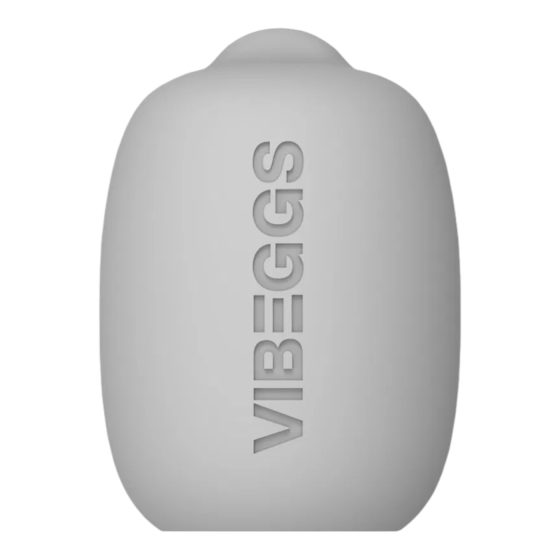 VIBEGGS Candy Curves - vibrační vajíčko masturbátor - bílá