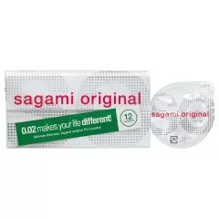 Sagami Original 0,02 - kondom - 55 mm (12 ks)