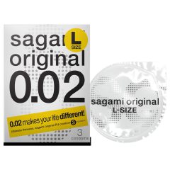Sagami Original 0,02 L - kondom - 58mm (3ks)