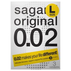 Sagami Original 0,02 L - kondom - 58mm (3ks)