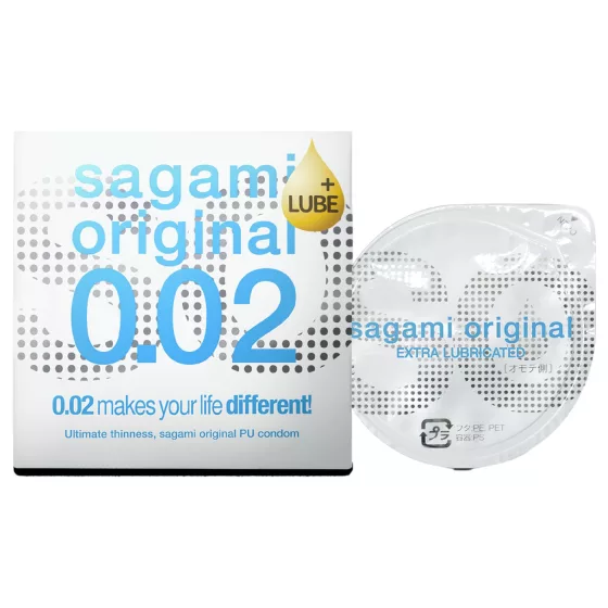 Sagami Original 0,02 - extra lubrikovaný kondom - 55mm - 1 ks