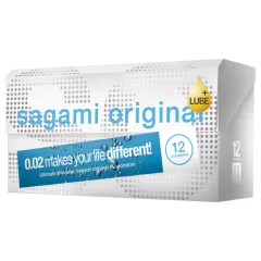   Sagami Original 0.02 - extra lubrikovaný kondom - 55mm - 12 ks