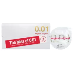 Sagami Original 0.01 - kondom - extra tenký - 55mm (5ks)