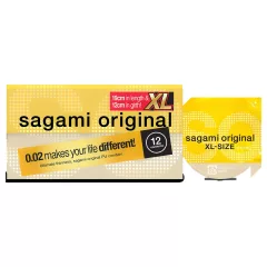   Sagami Original 0,02 XL - kondom - extra velký - 61mm - 12 ks