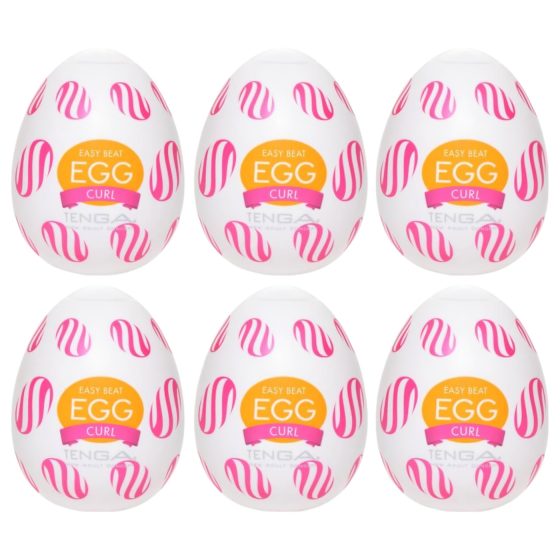 TENGA Egg Curl - vajíčko masturbátor (6 kusů)