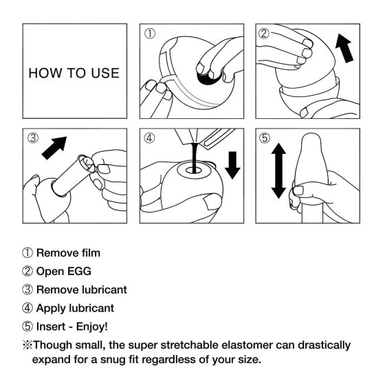 TENGA Egg Curl - vajíčko masturbátor (6 kusů)