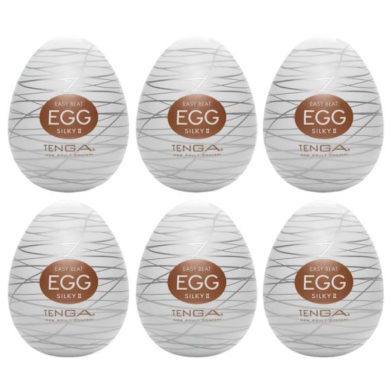TENGA Egg Silky II - vajíčkový masturbátor (6 ks)