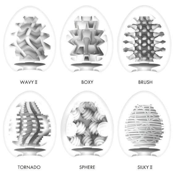 TENGA Egg - sada masturbátorů ve tvaru vajíčka - 6 kusů