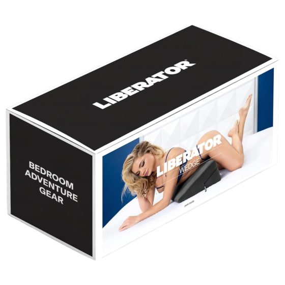 Liberator Wedge - klínový polštář pro intimní chvíle (černý)