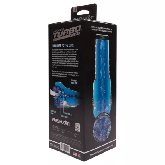 Fleshlight Turbo Core - masturbátor sání - modrá